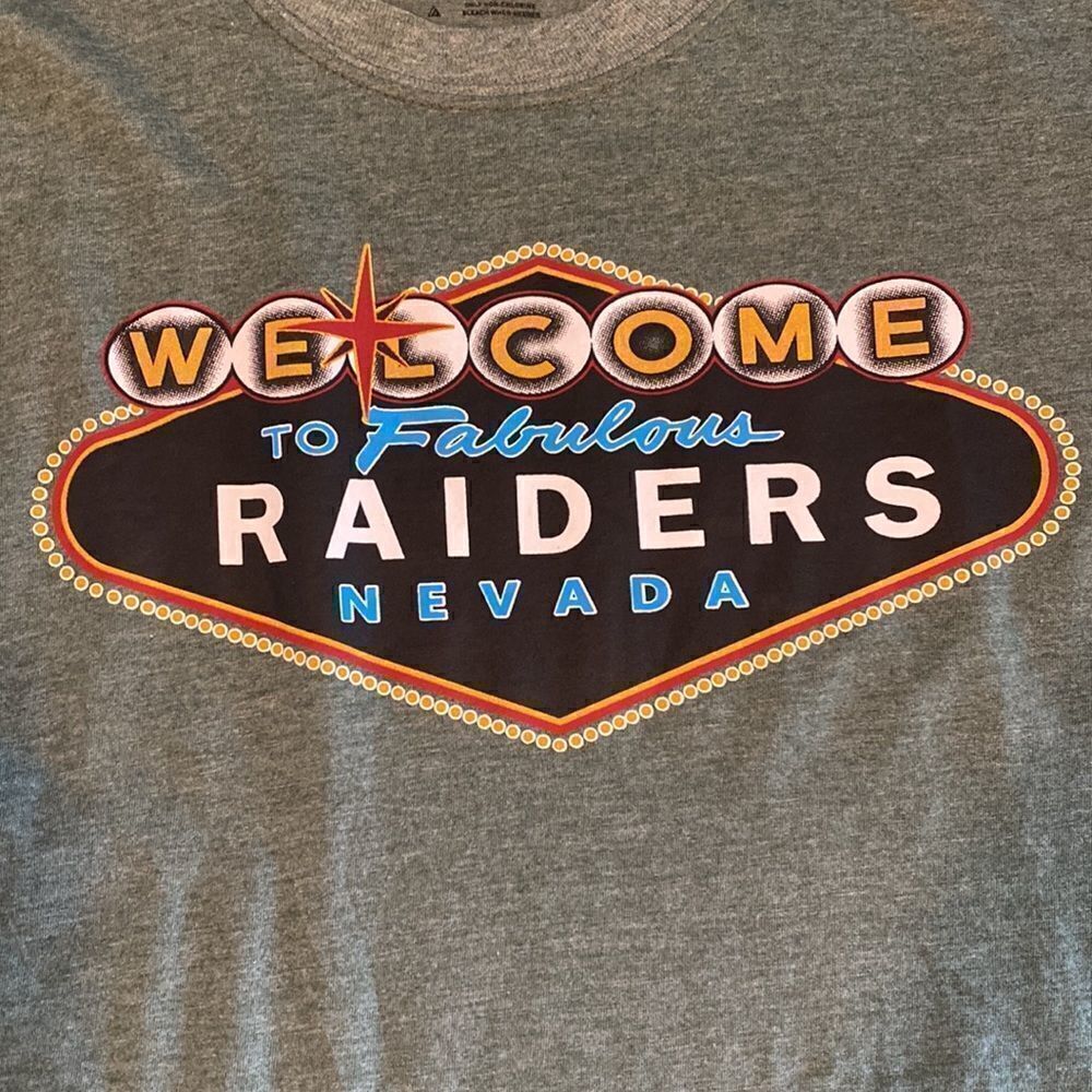 Raiders Las Vegas Logo Men’s Tee Shirt Size Medium